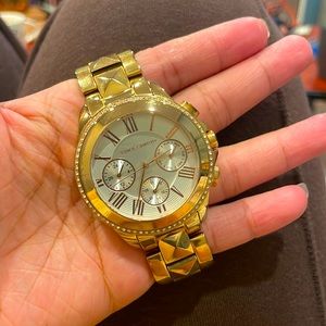 Vince Camuto Gold watch with crystals